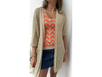 Cardigan-Lurex